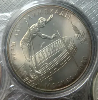 6 Monedas 10 Rublos Juegos Olímpicos Moscú 1980