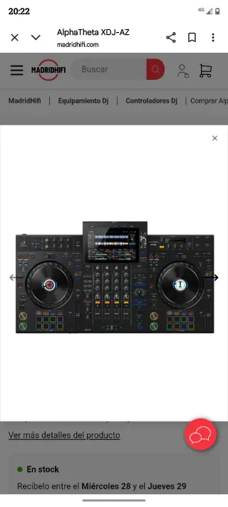 Perfecta Mezcladora AlphaTheta 4 canales