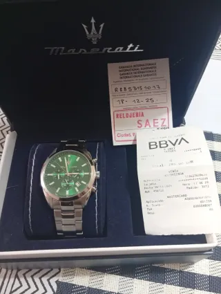 Reloj Maserati Cronógrafo Original.con pulsera.