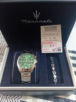 Reloj Maserati Cronógrafo Original.con pulsera.