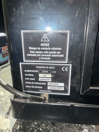 Máquina para picar hielo