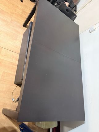 Mesa comedor extensible negra