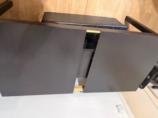 Mesa comedor extensible negra