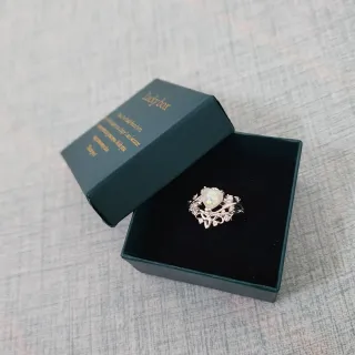 Anillo Corazón Plata Ópalo