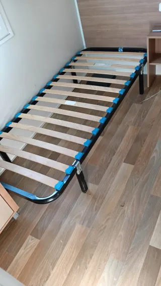 Somier Metálico Láminas Madera 80x190 Star