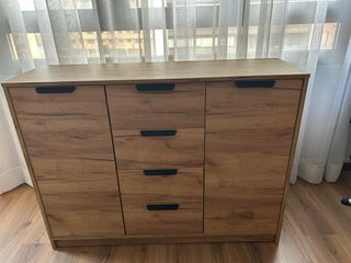 Mueble de salón madera y metal