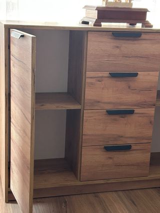 Mueble de salón madera y metal