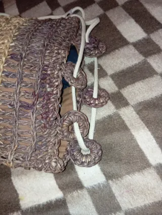 Bolso de rafia tejido