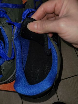 Scarpe da lavoro grigie e blu