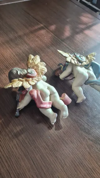 Pareja Ángeles Músicos Decoración Pared