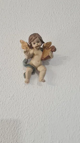 Pareja Ángeles Músicos Decoración Pared