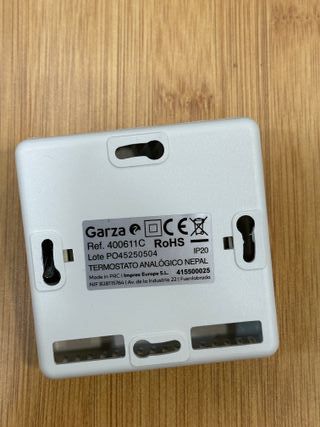 Garza - Termostato analógico para caldera y calefacción
