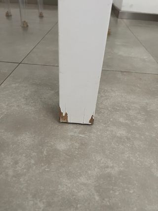 Mesa Cocina Extensible Cristal con 4 Sillas