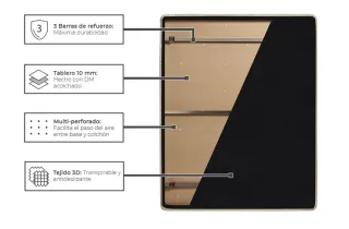 Base de cama gris 135x190cm NUEVA