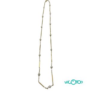 Cadena oro 14k con perlas