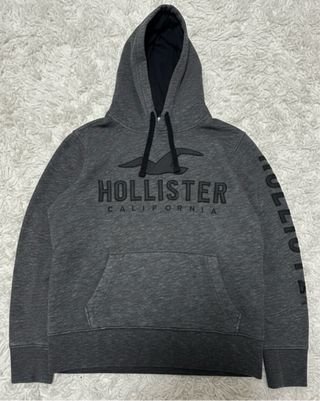 Sudadera Hollister Gris Vintage