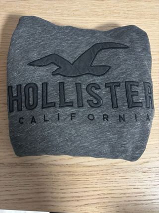 Sudadera Hollister Gris Vintage