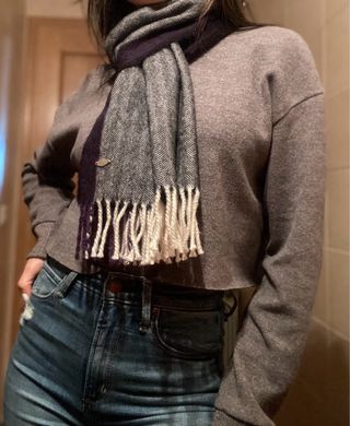 Bufanda Pedro del Hierro gris y morado