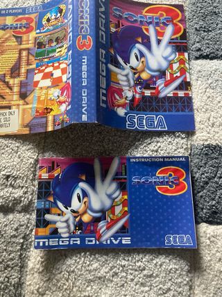 Sonic 3 Mega Drive Juego + Manual + Caja