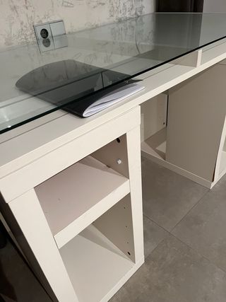 Mesa escritorio cristal