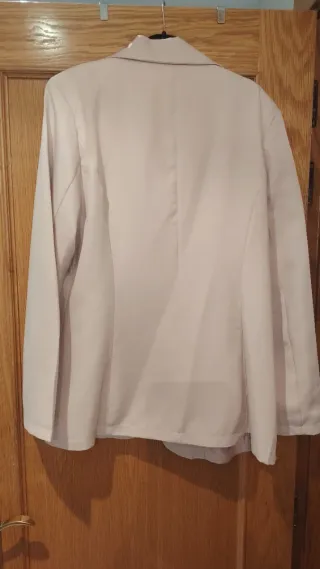 Blazer beige con forro