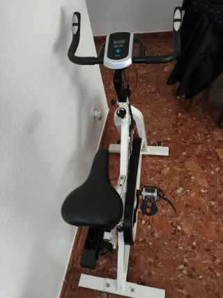Bicicleta de Spinning Blanca