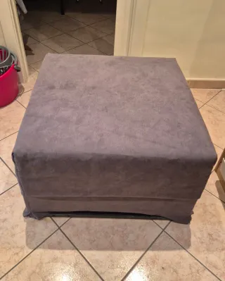 Pouf Letto Singolo WaterFoam Grigio