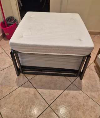 Pouf Letto Singolo WaterFoam Grigio