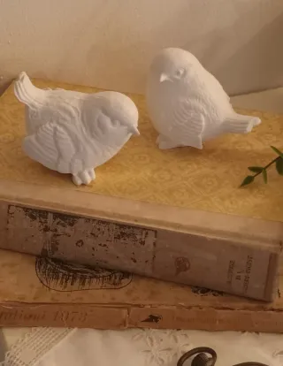 Set 2 Uccellini Shabby Chic