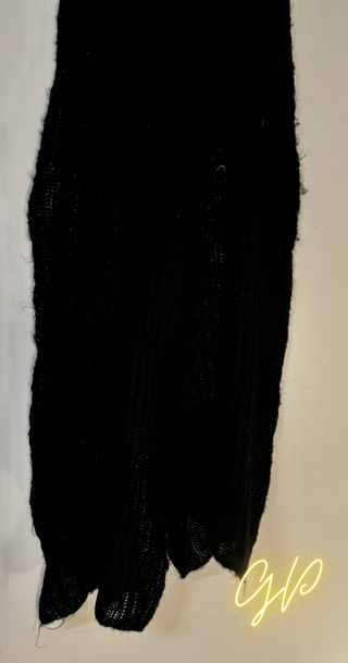 Coppia di sciarpe calde: nera-multicolor