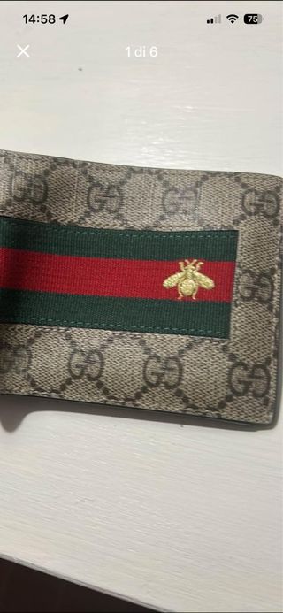 Portafoglio Gucci con ape