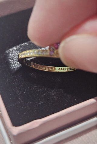 Anillo Princesa Rapunzel Tiara Oro Rosa