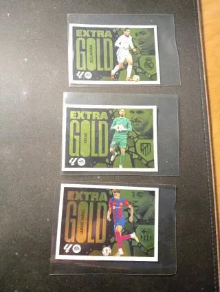 Cromos Panini Extra Gold: Lamine Bellingham Oblak