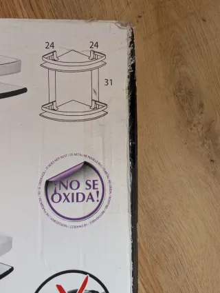 Estante angular para bañera