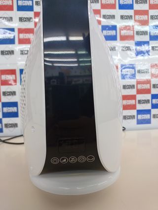 Ventilador 30W,12 velocidades y 3 modos,  torre Babel Invisible Amazing  Altura 101 cm, Timer 12h, Pantalla digital y mando, Auto off, Filtro antipolvo extraíble, Silencioso, Negro Taurus