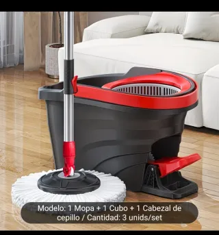 Juego Mopa Giratoria Cubo y Cepillo