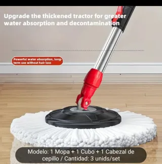 Juego Mopa Giratoria Cubo y Cepillo