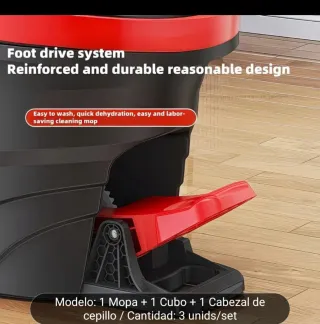 Juego Mopa Giratoria Cubo y Cepillo