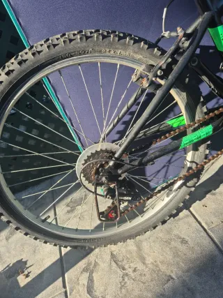 Bicicleta 24 Negra y Verde