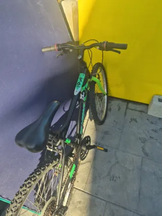 Bicicleta 24 Negra y Verde