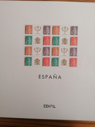 ÁLBUM SELLOS ESPAÑA AÑOS 1992 A 1995**MNH. BLOQUE