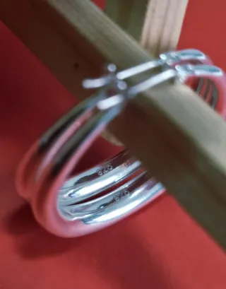 Pendientes de Plata 925 de Aros Grandes