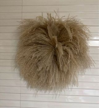 Adorno pared Maison du Monde plumas beige