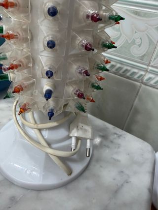 Lámpara Piña Luces Colores