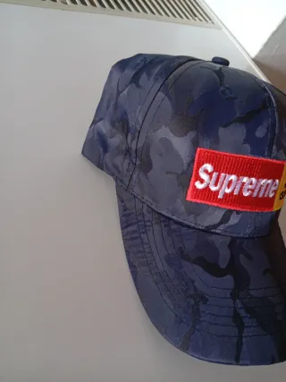 Gorra Supreme Niño Azul Camuflaje