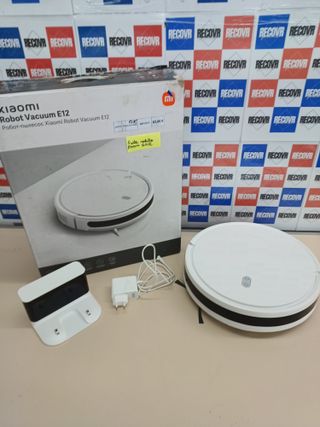 Robot Aspirador y fregas   uelos, succión de 4000 Pa con planificación Inteligente de rutas, Tres Niveles de fregado, Blanco Xiaomi Robot Vacuum E12