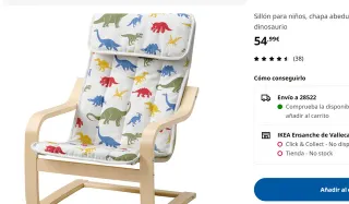 Silla Poäng infantil blanca