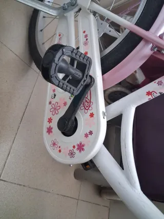 Bicicleta niña con ruedines