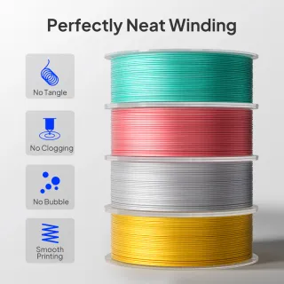 Carrete Filamento PLA Silk ELEGOO 1.75mm 1Kg