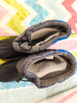 Botas de nieve Peak Peak negras y azules